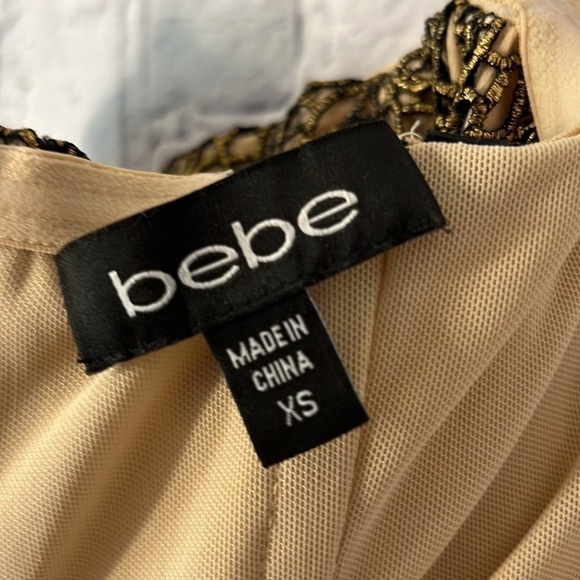 𝅺gold and Tan Strapless Dress . - Picture 7 of 9